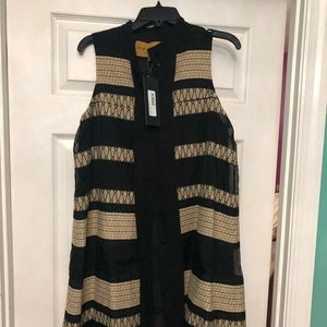 Hanley Mellon Black and Tan swing dress